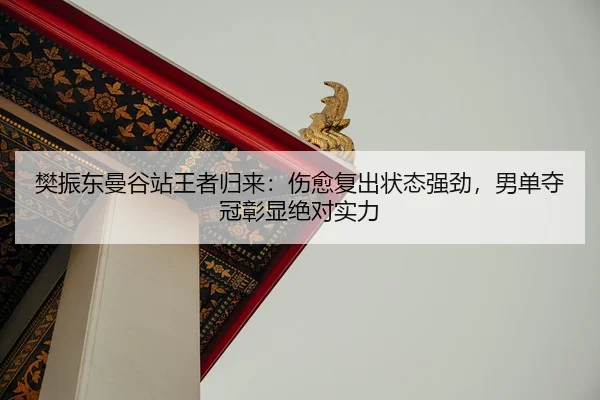 樊振东曼谷站王者归来：伤愈复出状态强劲，男单夺冠彰显绝对实力